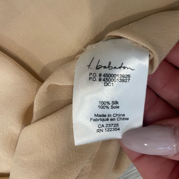 Babaton Silk Button Up Blouse - Picture 12 of 14